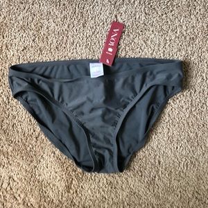 NWT Merona grey hipster swim bottom Large
